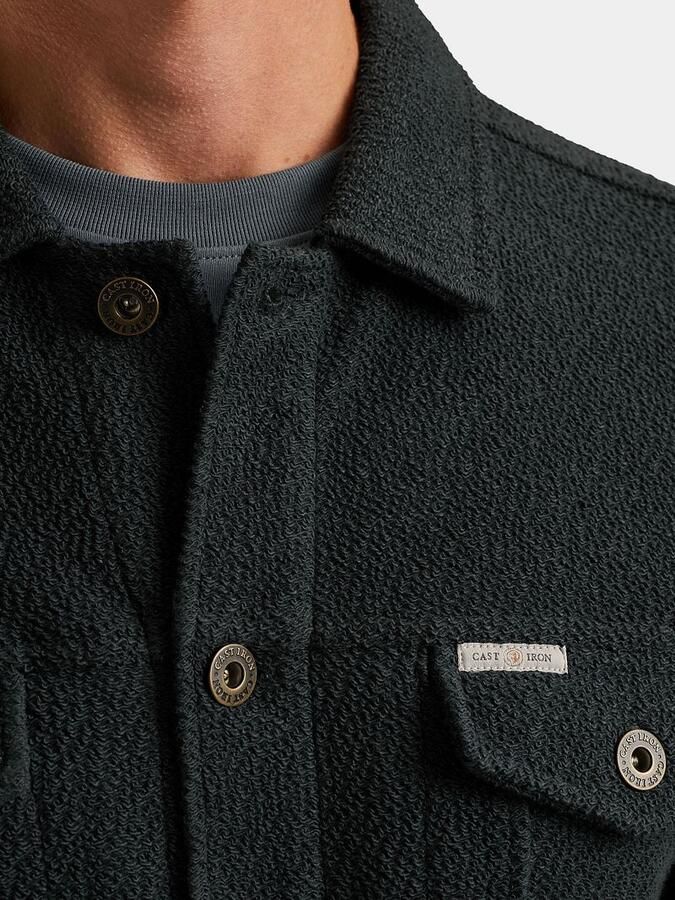 CAST IRON Heren Jassen Terry Trucker Donkerblauw - Foto 8