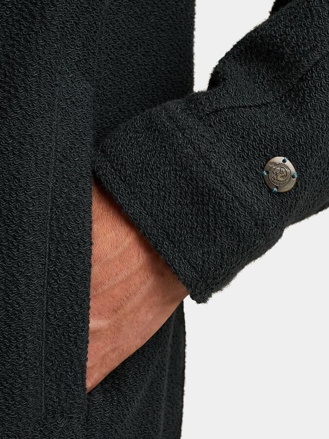 CAST IRON Heren Jassen Terry Trucker Donkerblauw - Foto 9