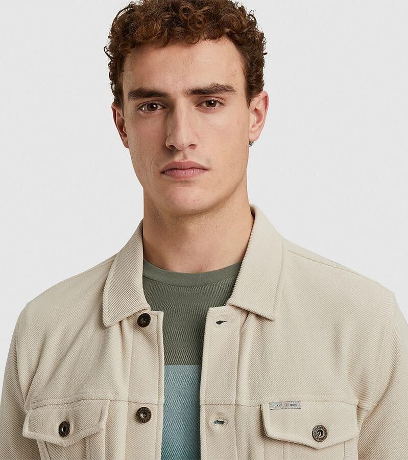 CAST IRON Heren Jassen Button Jacket Twill Beige - Foto 2