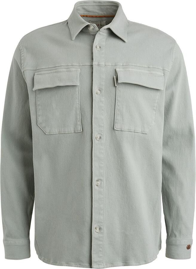 CAST IRON Heren Overshirts Cf Twill Overshirt Lichtgrijs - Foto 5