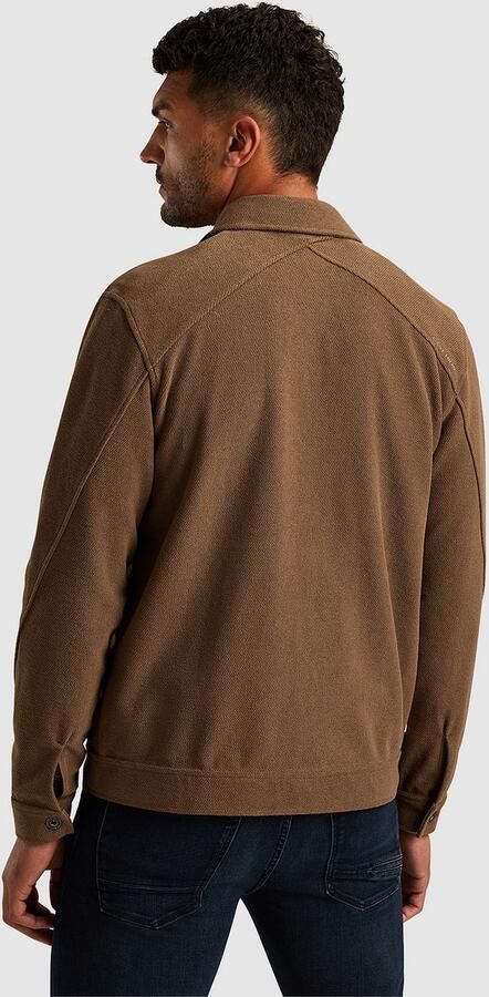 Cast Iron Overshirt Twill Jersey Bruin - Foto 5