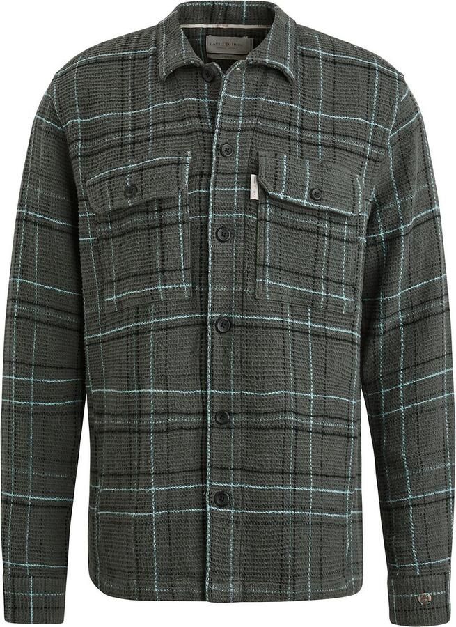 CAST IRON Heren Overshirts Long Sleeve Shirt Yd Check Regular Fit Groen - Foto 5