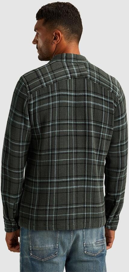 CAST IRON Heren Overshirts Long Sleeve Shirt Yd Check Regular Fit Groen - Foto 4