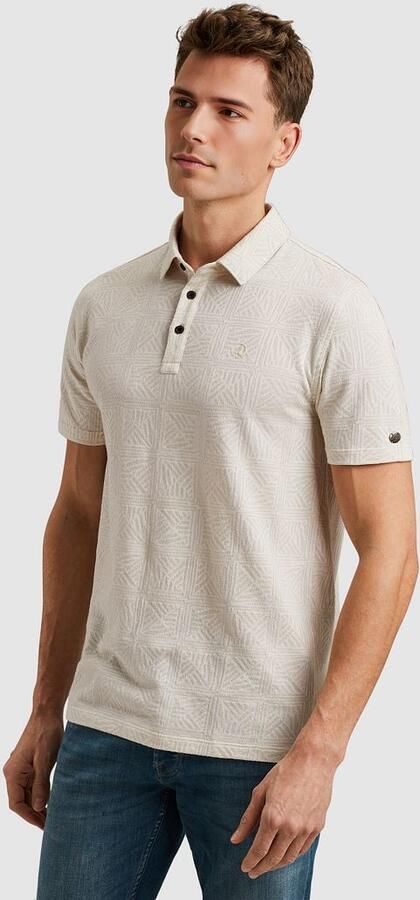 Cast Iron Polo Jacquard Print Ecru - Foto 4