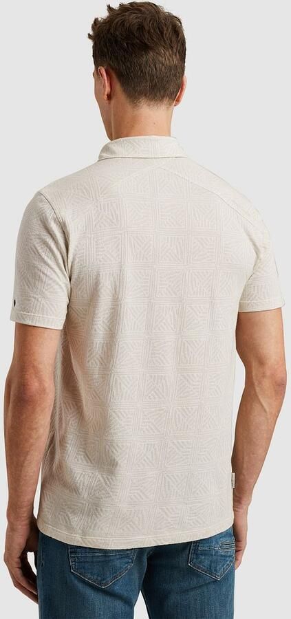 Cast Iron Polo Jacquard Print Ecru - Foto 3