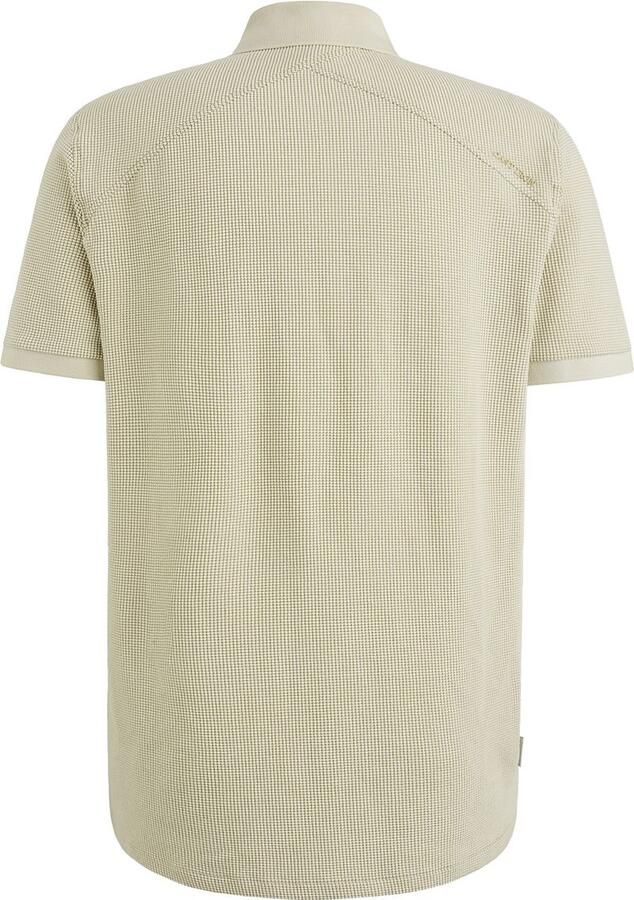 Cast Iron regular polo met ingebreid patroon grijs - Foto 3