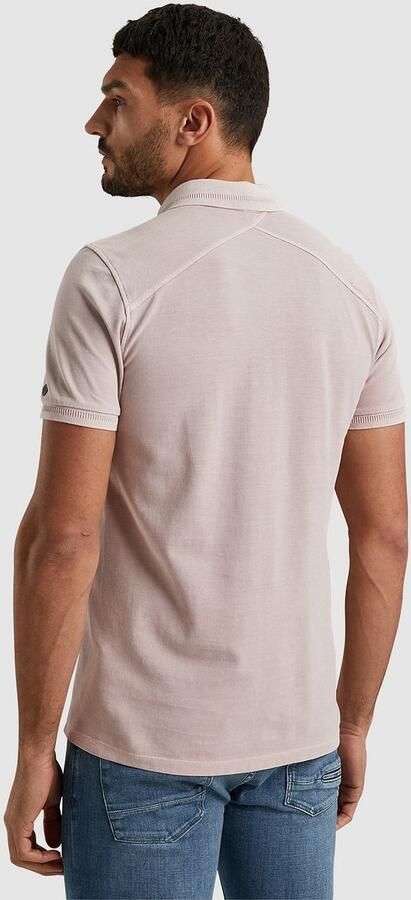 CAST IRON Heren Polo's & T-shirts Short Sleeve Polo Cotton Gd Pique Paars - Foto 4