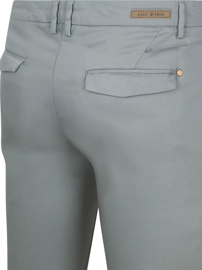 CAST IRON Heren Broeken Riser Chino Grijs - Foto 8