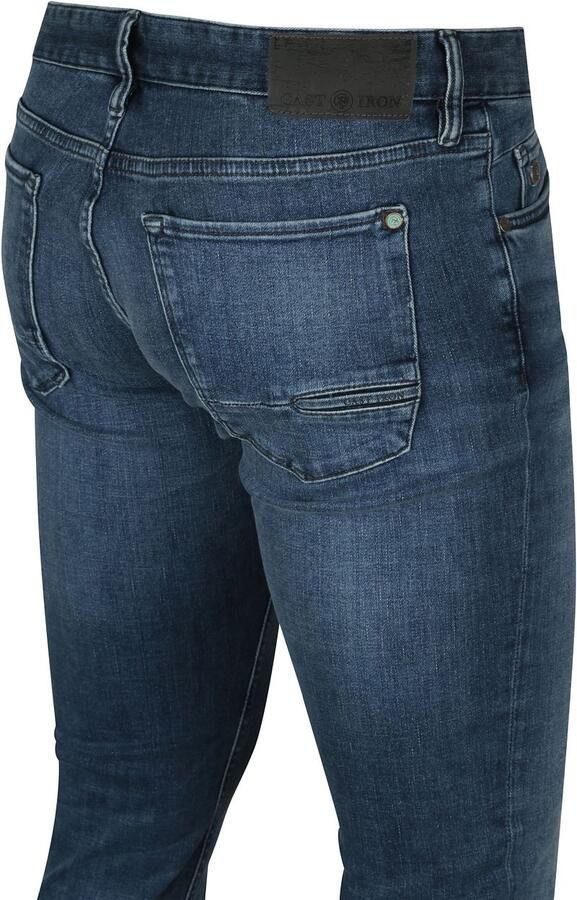 Cast Iron Blauwe Slim Fit Jeans Riser Slim All Time Blue - Foto 5