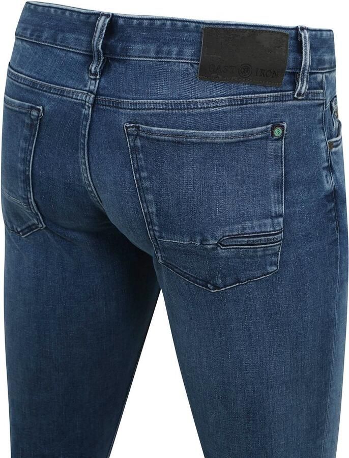 Cast Iron Slim Intense Indigo Wash Jeans Blue Heren - Foto 4