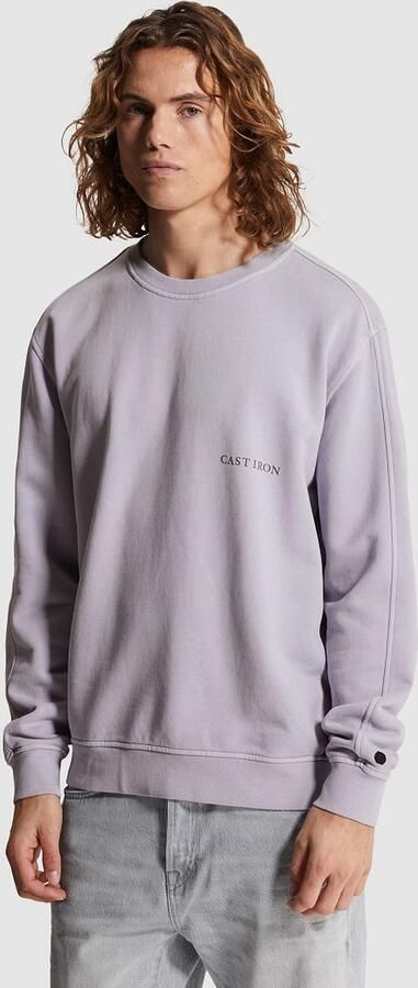 CAST IRON Heren Truien & Vesten Relaxed Fit Sweat Gd Lila - Foto 8