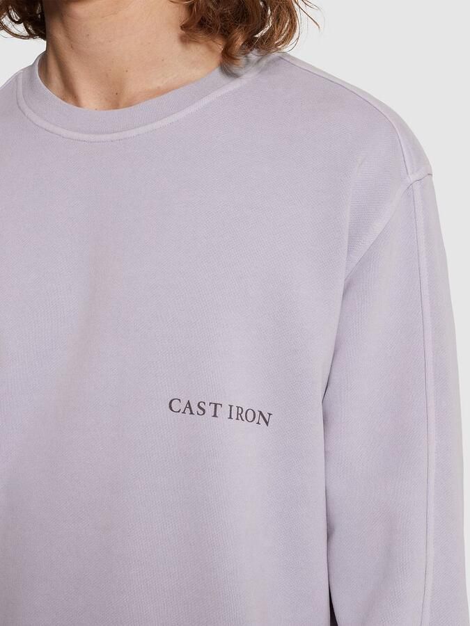 CAST IRON Heren Truien & Vesten Relaxed Fit Sweat Gd Lila - Foto 6