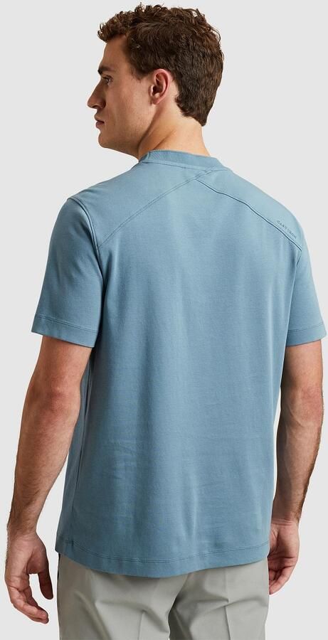 CAST IRON Heren Polo's & T-shirts Short Sleeve R-neck Regular Fit Interlock Blauw - Foto 2
