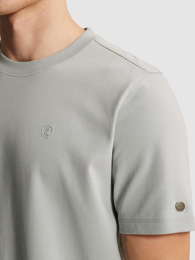 CAST IRON Heren Polo's & T-shirts Regular Fit Interlock Lichtgrijs - Foto 6