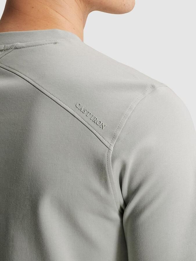 CAST IRON Heren Polo's & T-shirts Regular Fit Interlock Lichtgrijs - Foto 7