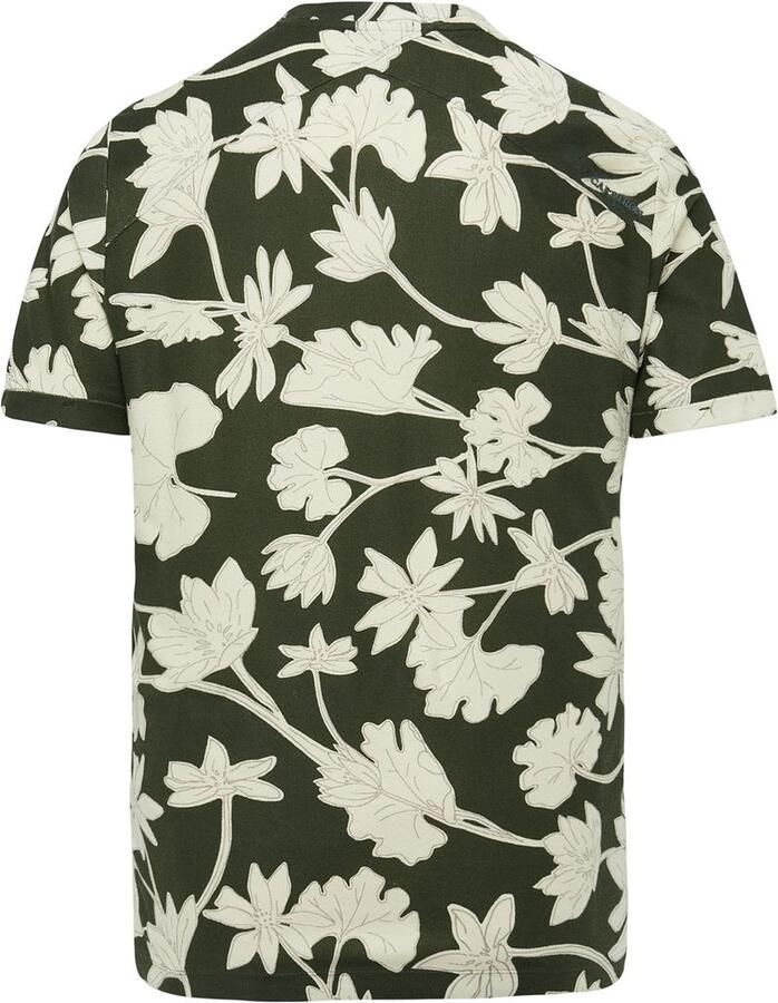 CAST IRON Heren Polo's & T-shirts Short Sleeve R-neck Regular Fit Cotton Twill Groen - Foto 3