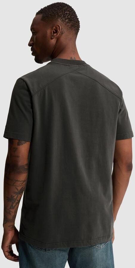 CAST IRON Heren Polo's & T-shirts Short Sleeve R-neck Regular Fit Peached Jersey Antraciet - Foto 9