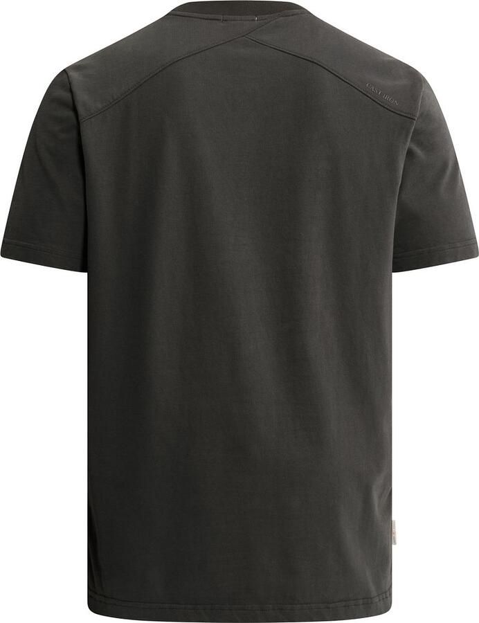 CAST IRON Heren Polo's & T-shirts Short Sleeve R-neck Regular Fit Peached Jersey Antraciet - Foto 6