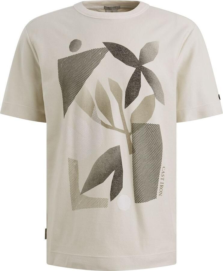 Cast Iron regular T-shirt ecru - Foto 2