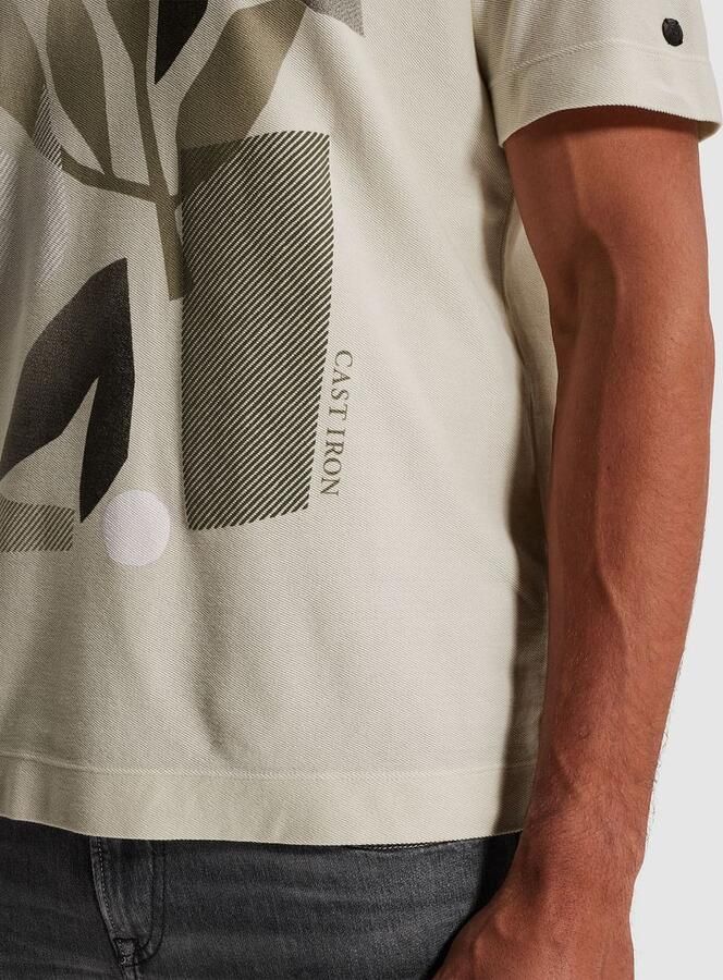 Cast Iron regular T-shirt ecru - Foto 5