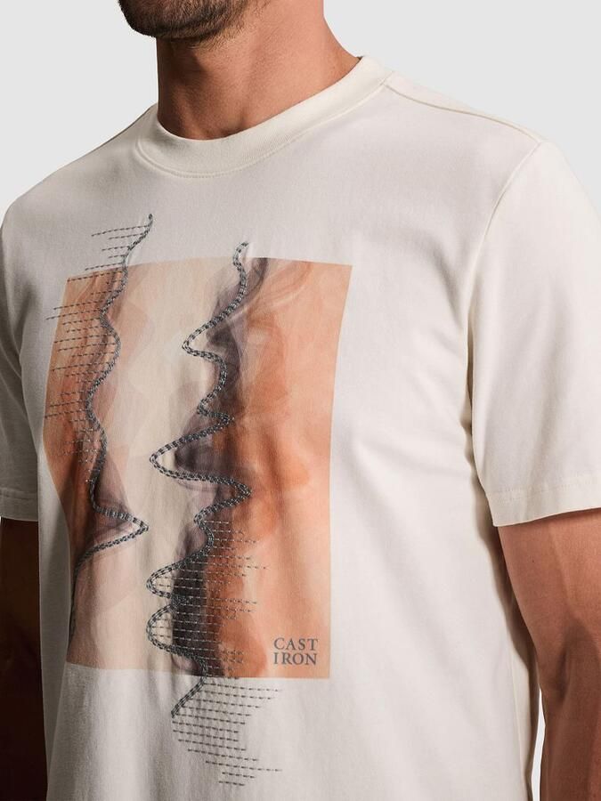 Cast Iron T-shirt Print White Down - Foto 2