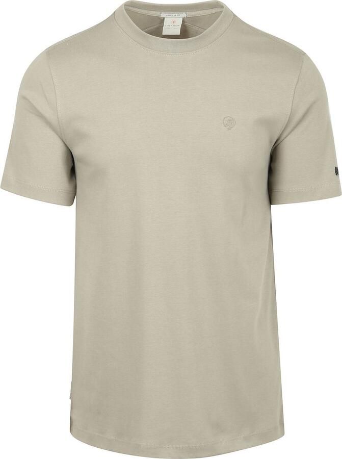 CAST IRON Heren Polo's & T-shirts Regular Fit Interlock Khaki - Foto 5