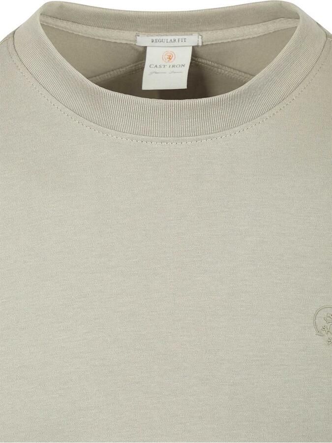 CAST IRON Heren Polo's & T-shirts Regular Fit Interlock Khaki - Foto 6