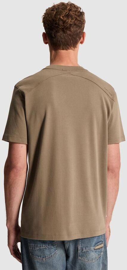 CAST IRON Heren Polo's & T-shirts Short Sleeve R-neck Regular Fit Interlock Taupe - Foto 10