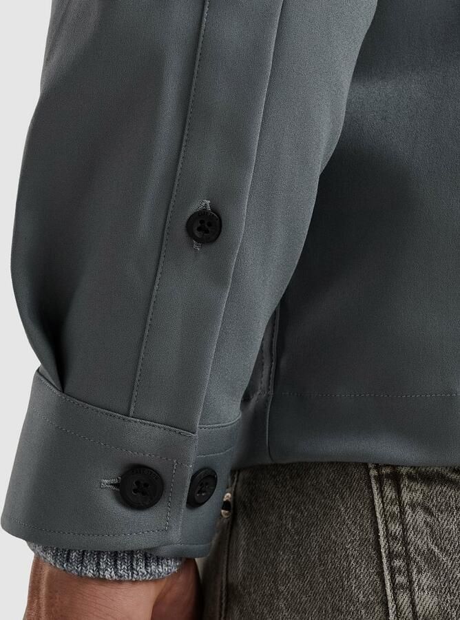 Cast Iron Sweaters Tech Overshirt met rits Stormy Blauw - Foto 10