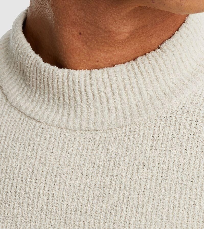 CAST IRON Heren Truien & Vesten Mock Neck Fine Boucle Beige - Foto 2