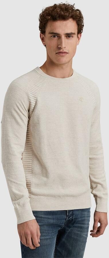 CAST IRON Heren Truien & Vesten Crewneck Cotton Heather Plated Blend Beige - Foto 3