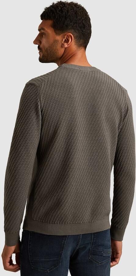 Cast Iron trui met ingebreid patroon grijs - Foto 6