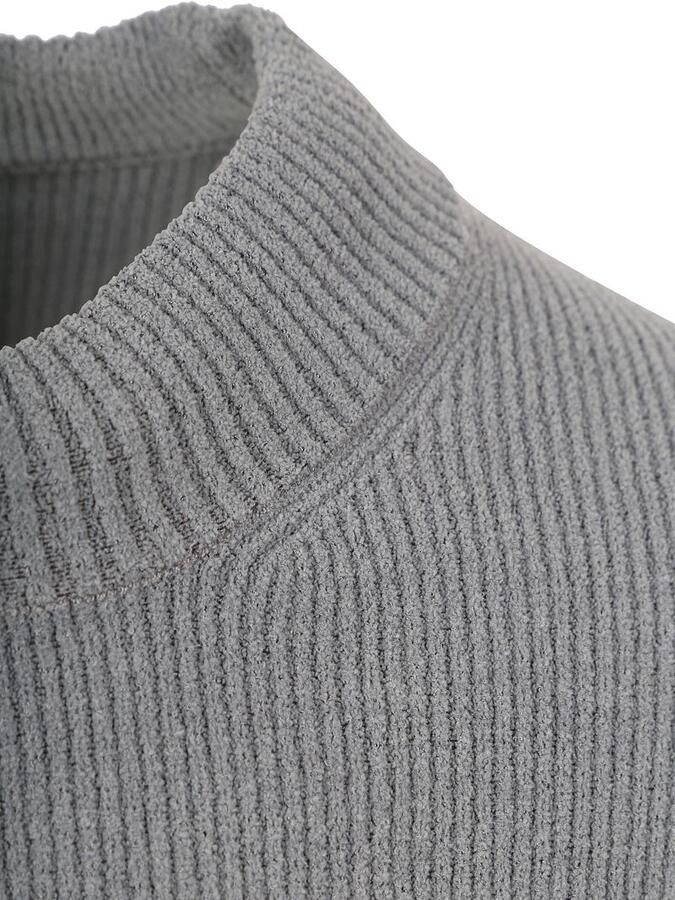 CAST IRON Heren Truien & Vesten Mock Neck Soft Blend Grijs - Foto 6
