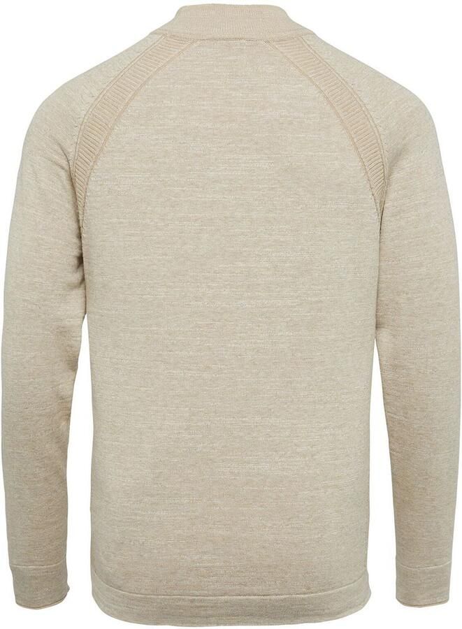 Cast Iron Beige Trui Mock Neck Cotton Heather Plated - Foto 2