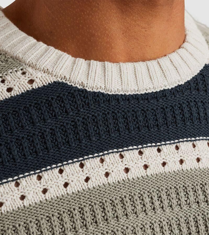 Cast Iron Crewneck Katoenen Pullover Multicolor Heren