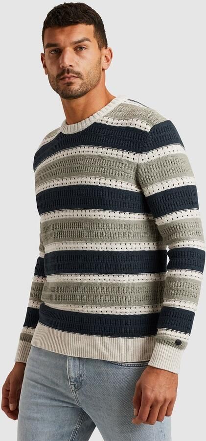 Cast Iron Crewneck Katoenen Pullover Multicolor Heren - Foto 4