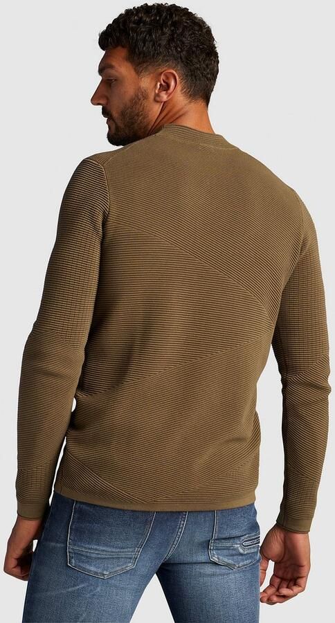 CAST IRON Heren Truien & Vesten Mock Neck Cotton Modal Mockneck Bruin - Foto 5