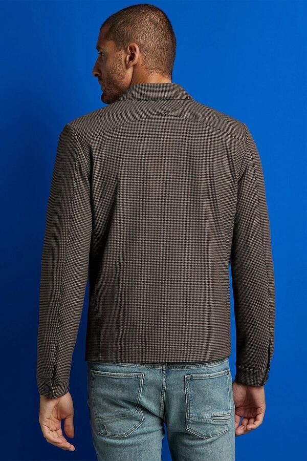 Cast Iron Beige vest met print zwart bordeaux - Foto 3