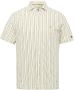 Cast Iron Gebroken Wit Casual Overhemd Short Sleeve Shirt Jersey Stripe With Structure - Thumbnail 2