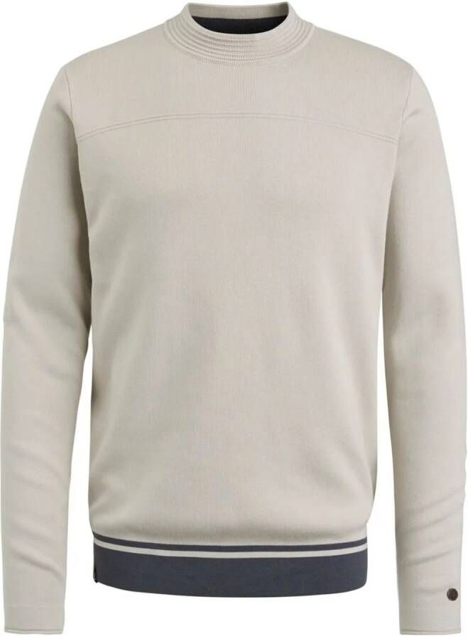 CAST IRON Heren Truien & Vesten Mock Neck Cotton Modal Mockneck Beige