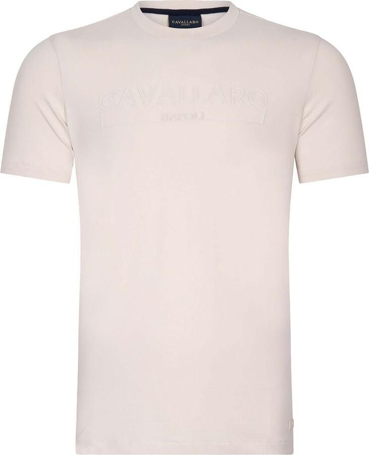 Cavallaro Napoli regular fit T-shirt Beciano met printopdruk kit