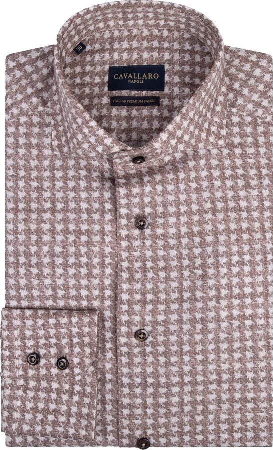 Cavallaro Napoli Cavallaro Cecilio Overhemd Taupe