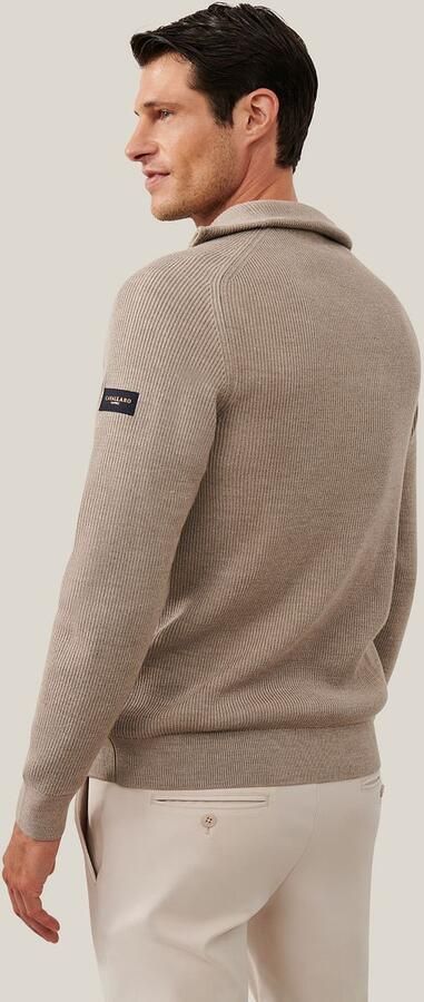 Cavallaro Napoli Cavallaro Corsico Half-Zip Beige - Foto 3