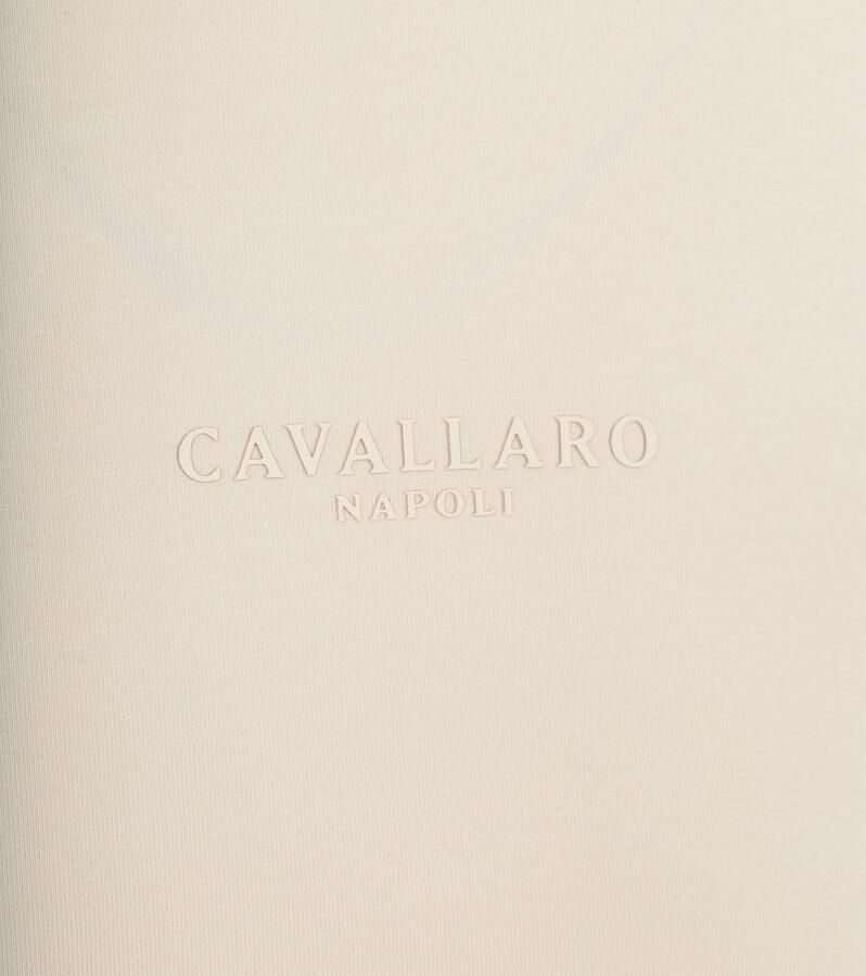 Cavallaro Napoli Cavallaro Darione T-Shirt Logo Ecru - Foto 2