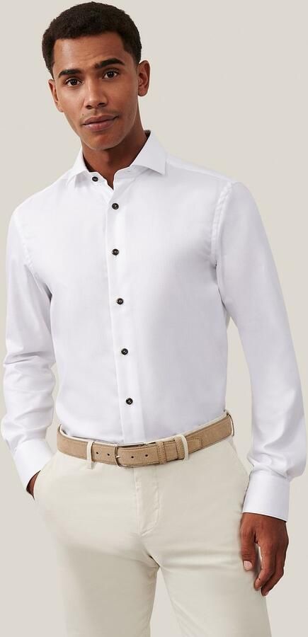 Cavallaro Napoli Cavallaro Ludano Overhemd Wit - Foto 5