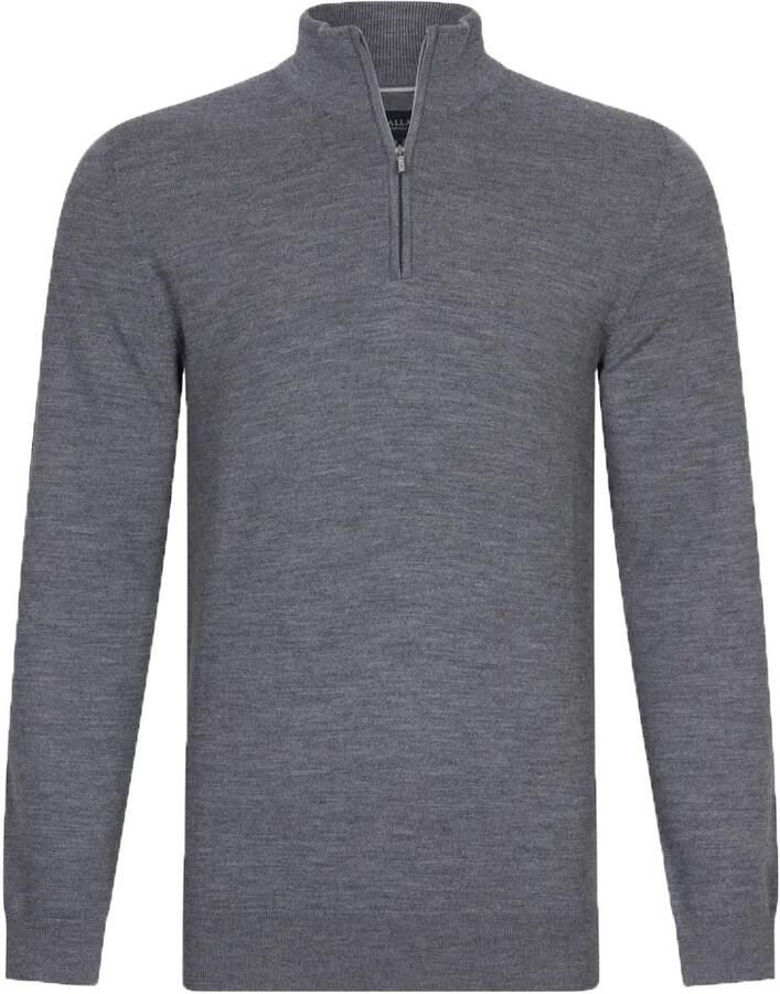 Cavallaro Napoli Cavallaro Merino Half-Zip Grijs