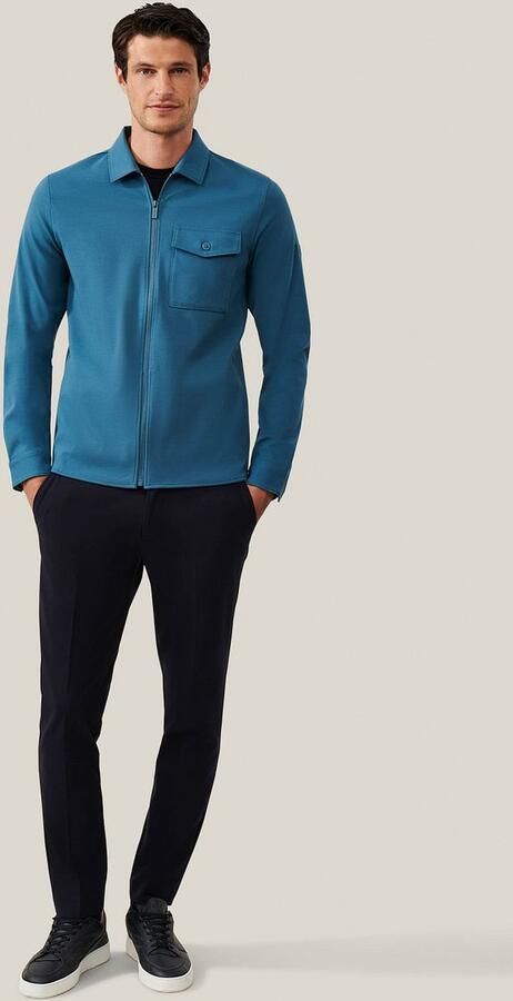 Cavallaro Napoli Cavallaro Zelo Overshirt Blauw - Foto 4