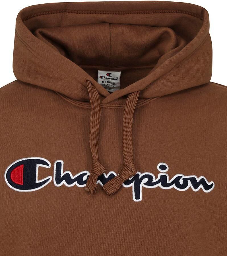 Champion Hoodie Logo Bruin Heren - Foto 2