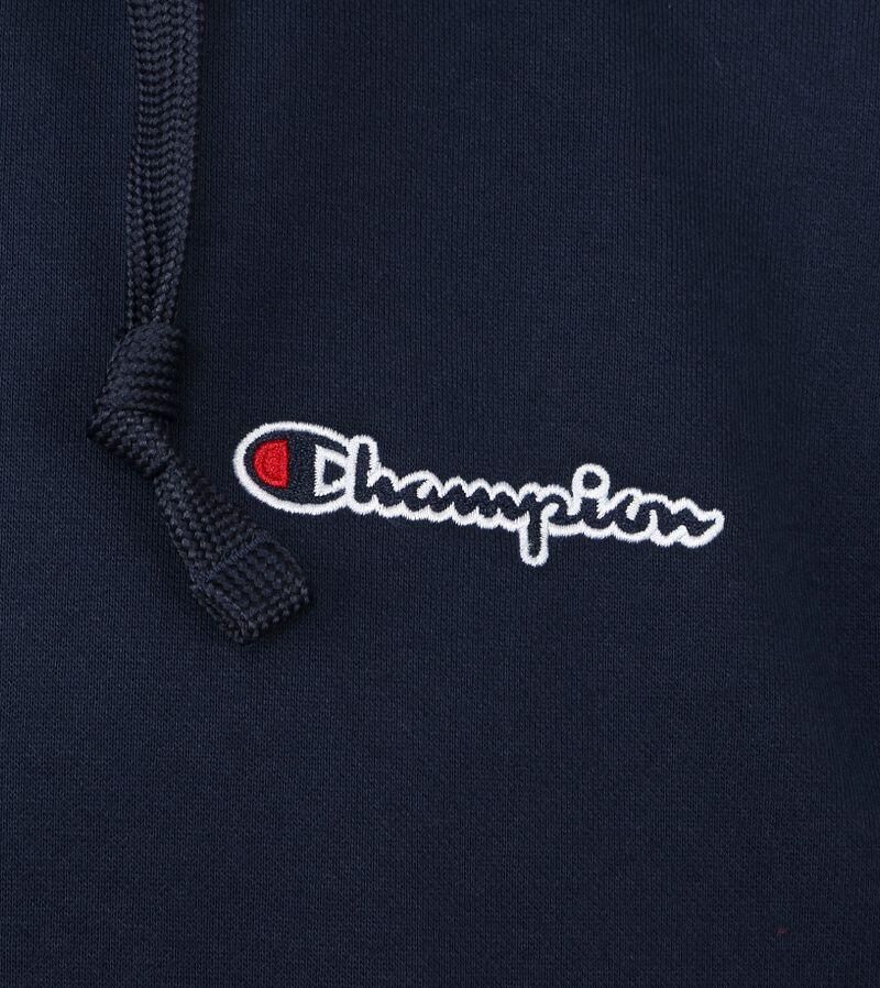 Champion Logo Hoodie druknopen Donkerblauw - Foto 3