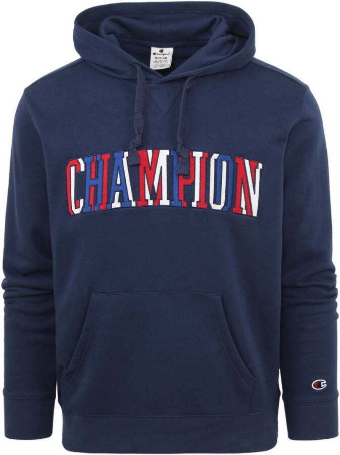 Champion Sweat Hoodie Logo Donkerblauw